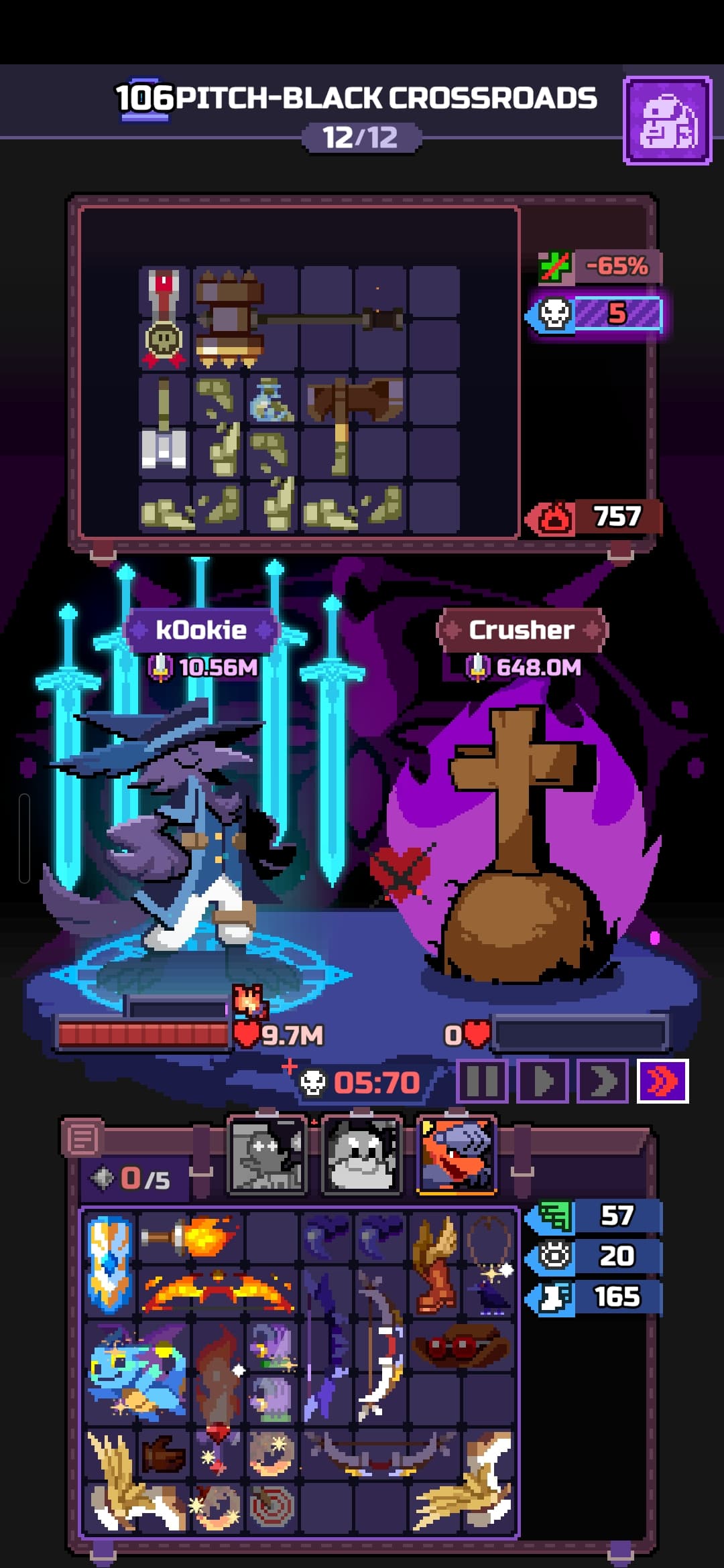 Capture du run chapitre 106