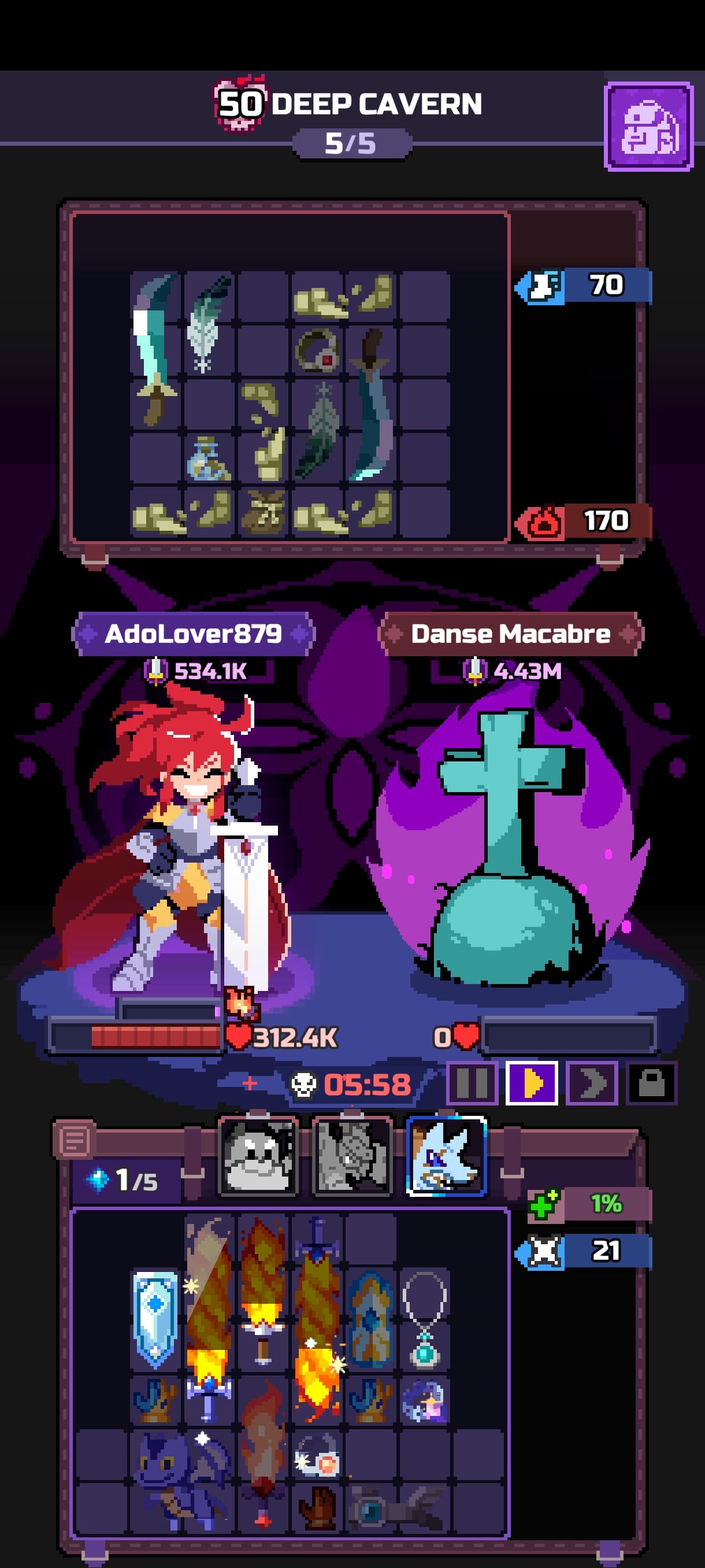 Capture du run chapitre 50