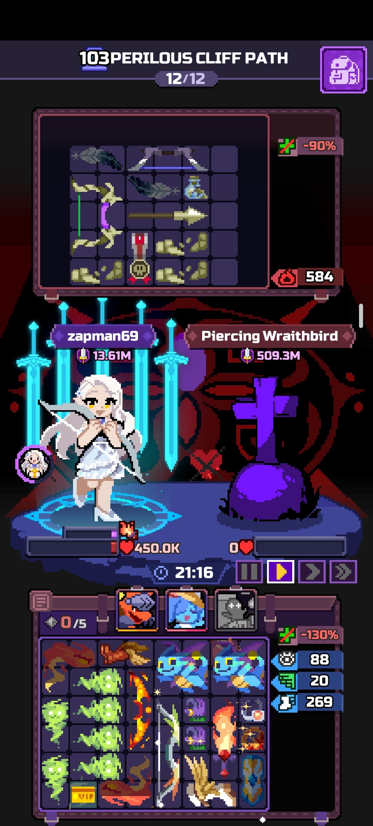 Capture du run chapitre 103