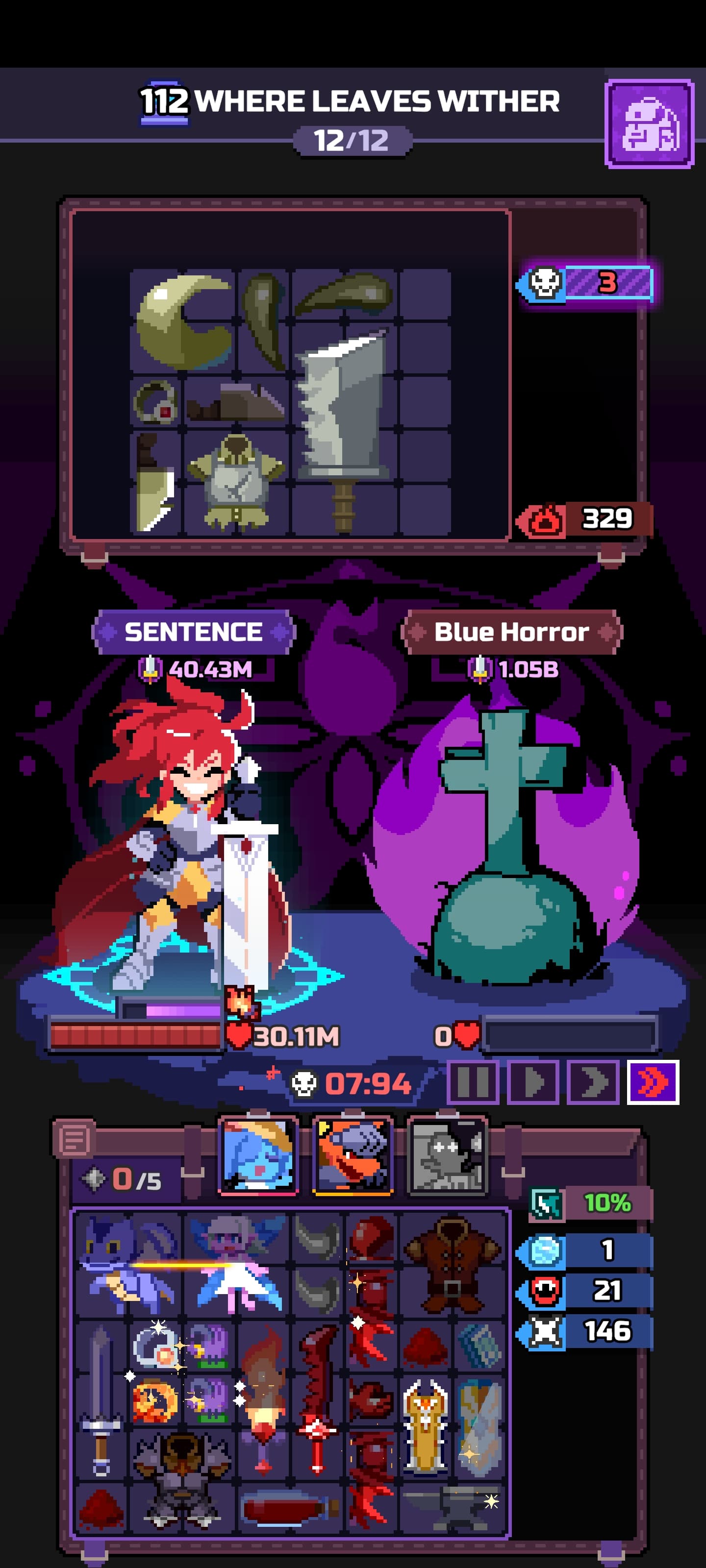 Chapter 112 run screenshot