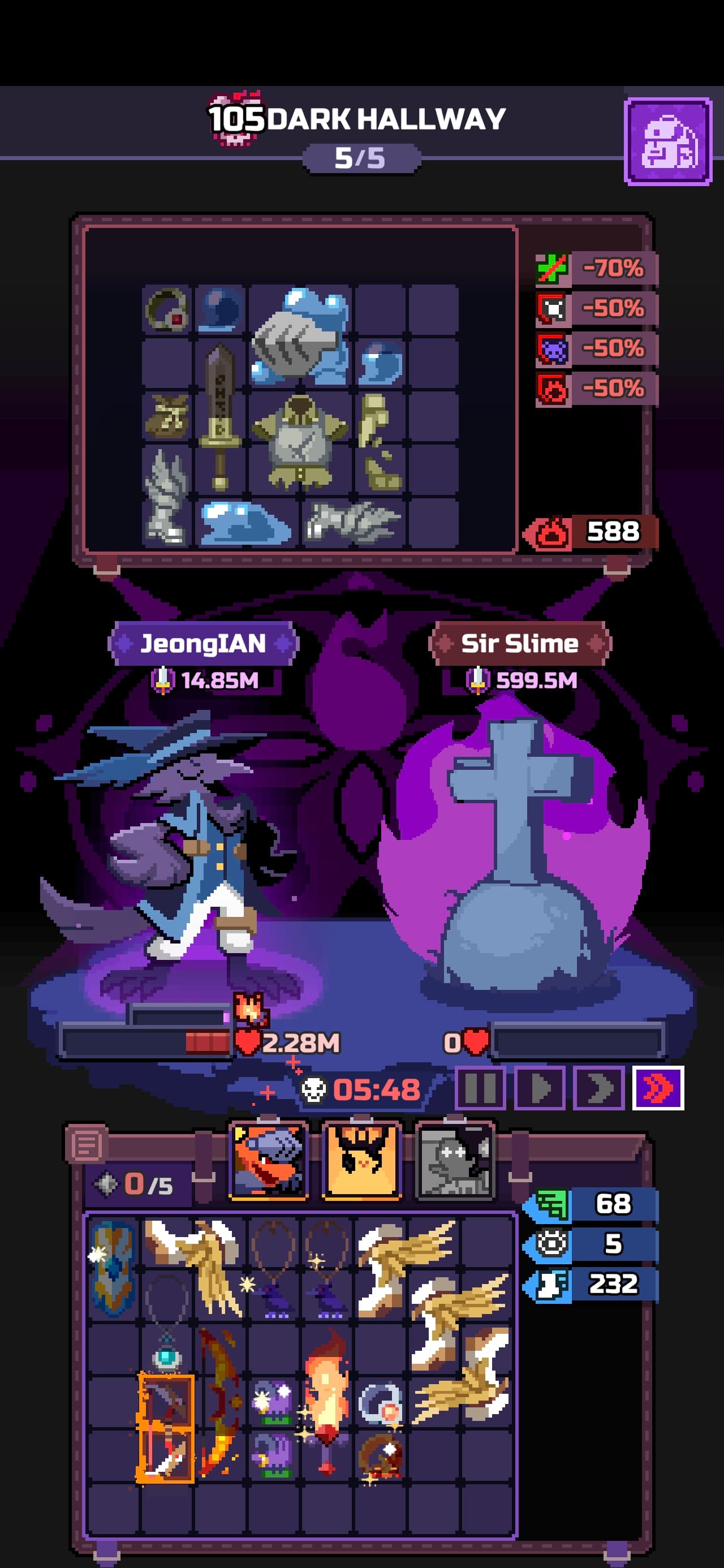 Capture du run chapitre 105