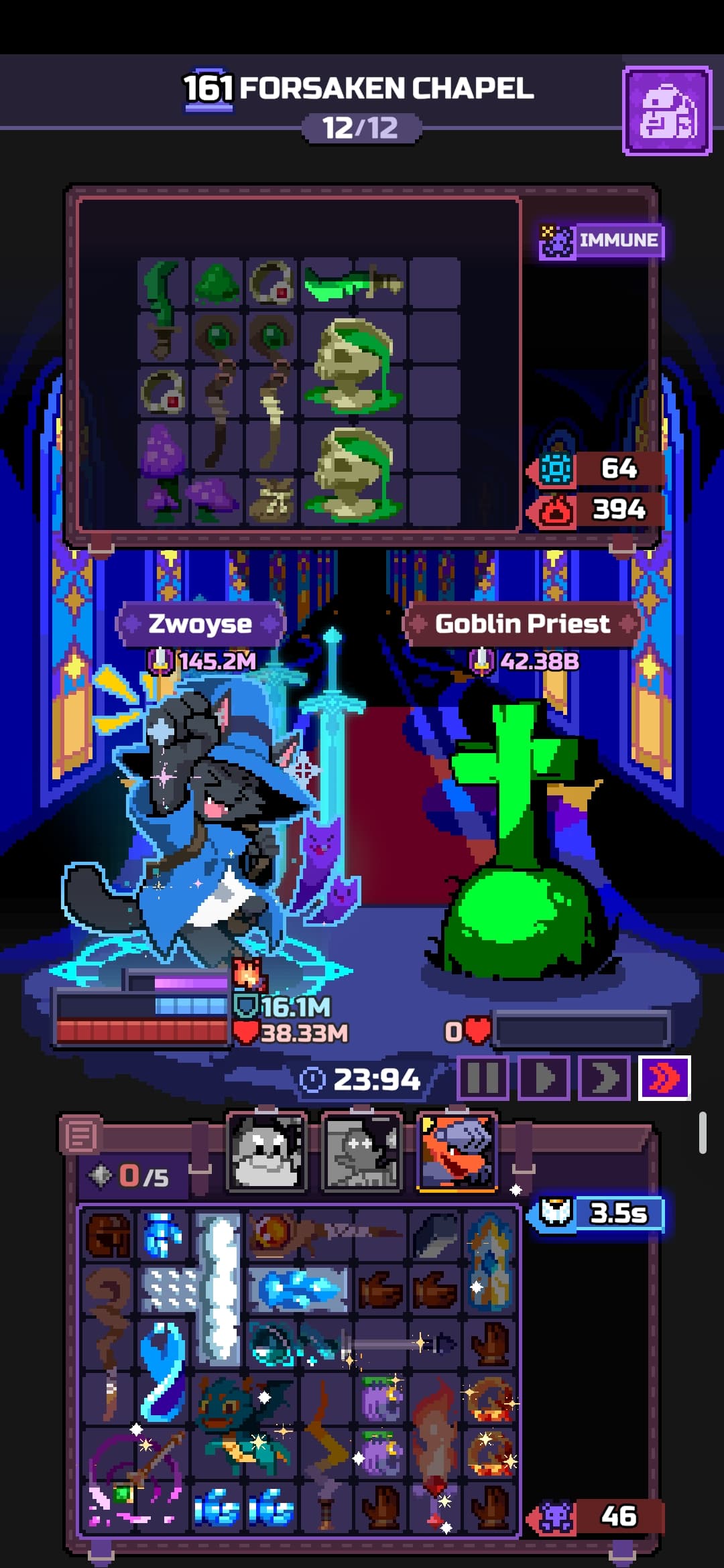 Capture du run chapitre 161