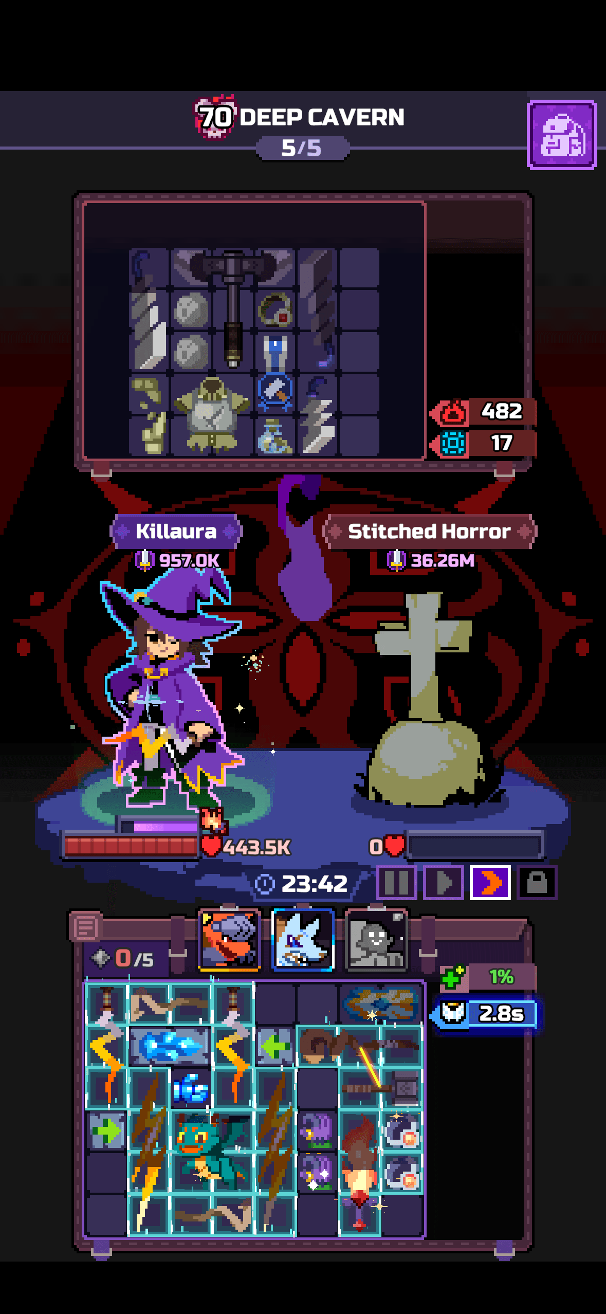Capture du run chapitre 70