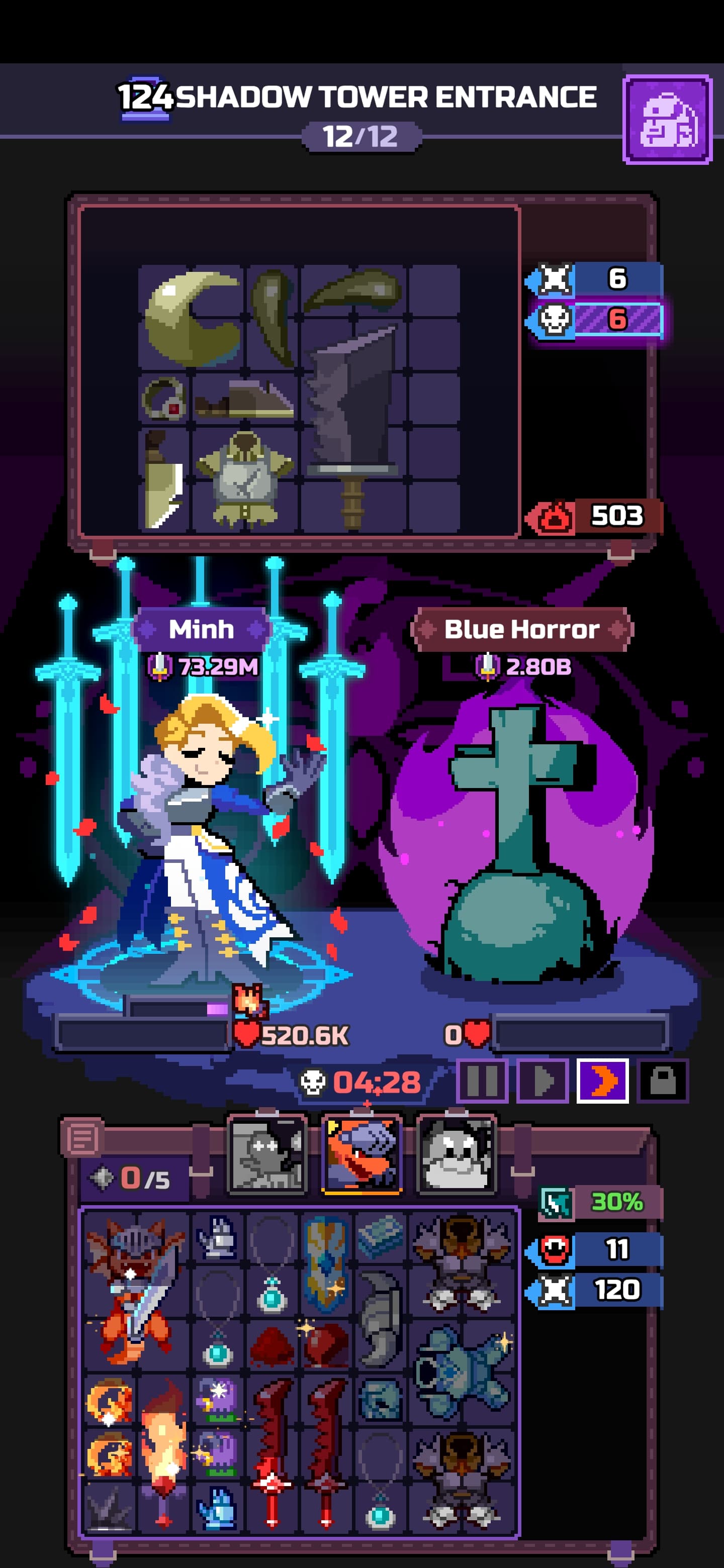 Capture du run chapitre 124