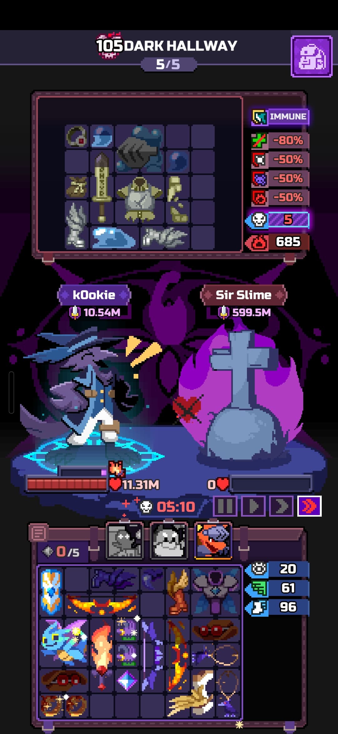 Capture du run chapitre 105