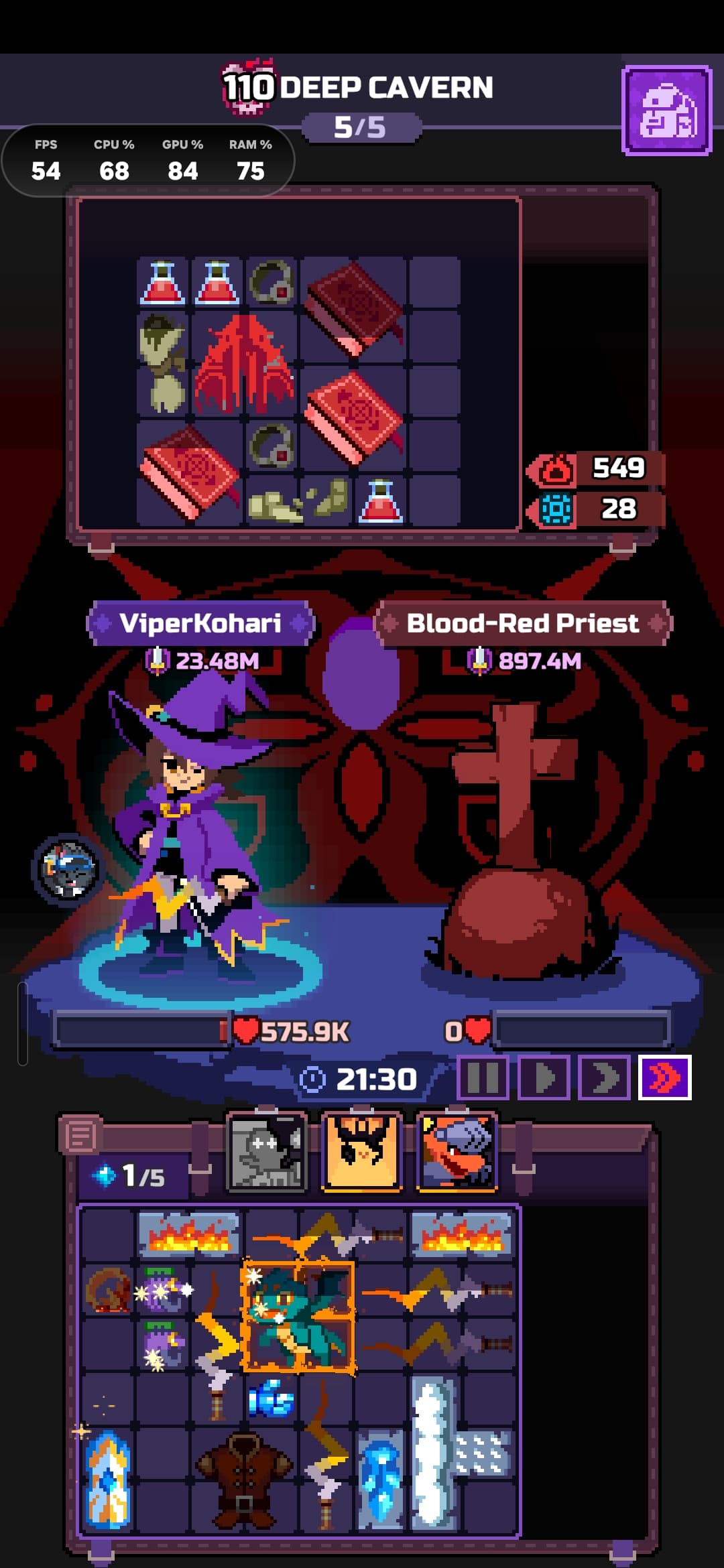 Capture du run chapitre 110